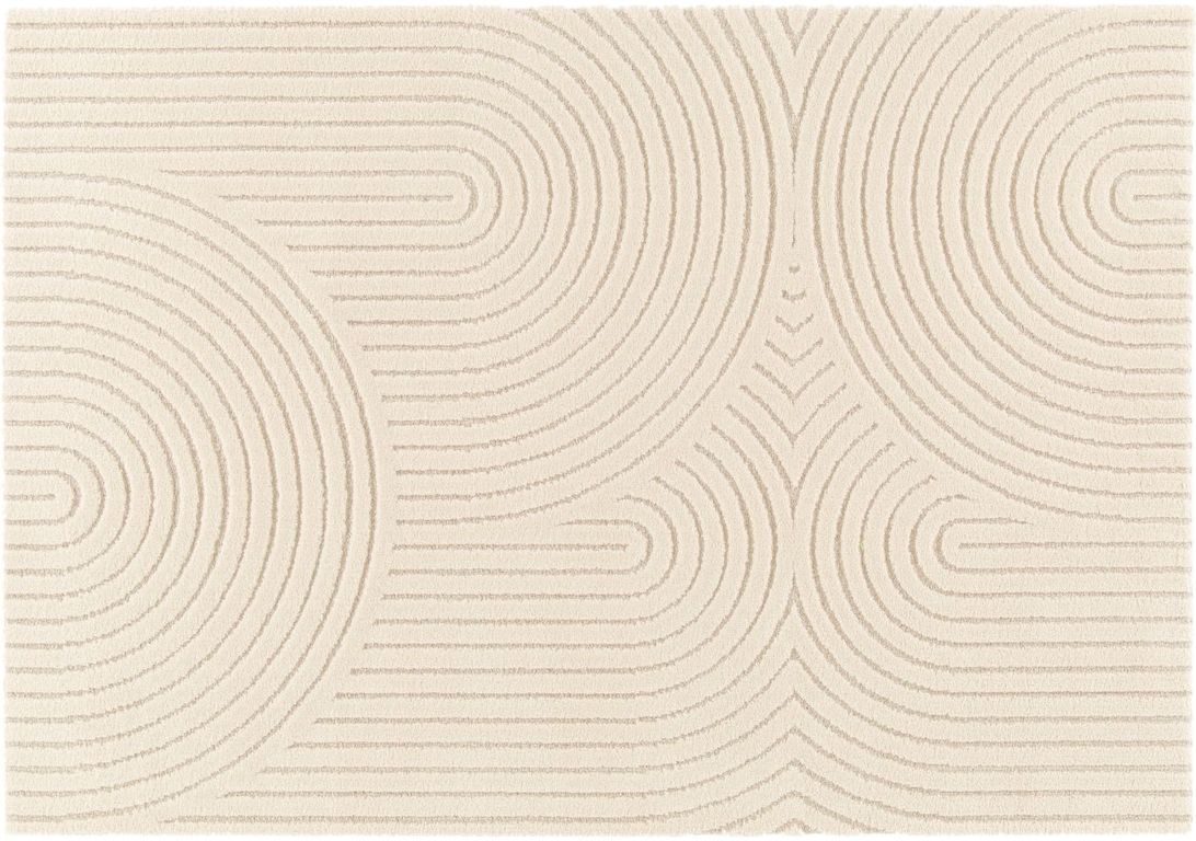 Tapis NATIVE , géométrique  beige