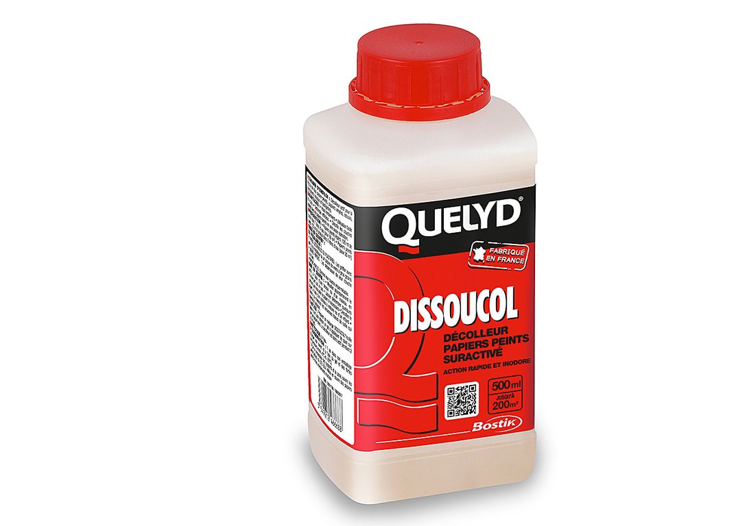 Colle Bostik QUELYD DISSOUCOL Décolleur Quelyd DISSOUCOL pour papiers peints, 0.50 kg