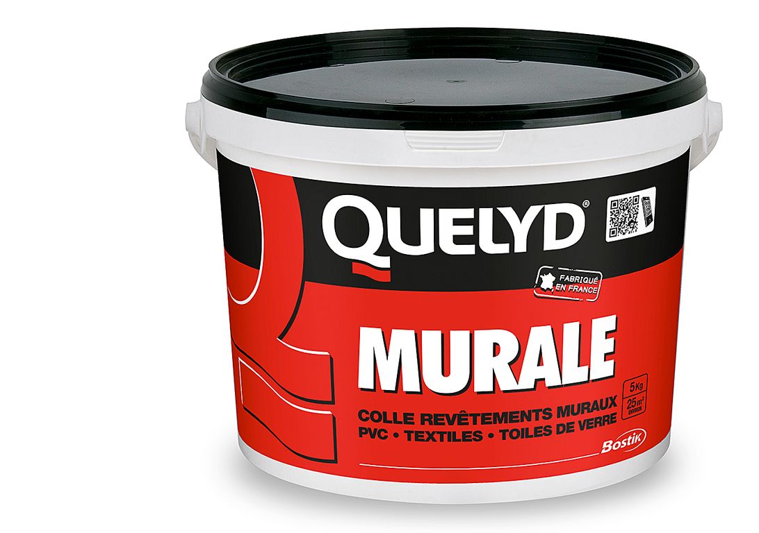 Colle Bostik QUELYD MURALE 5KG Colle Quelyd MURAL pour revêtements muraux techniques, 5 kg,  kg
