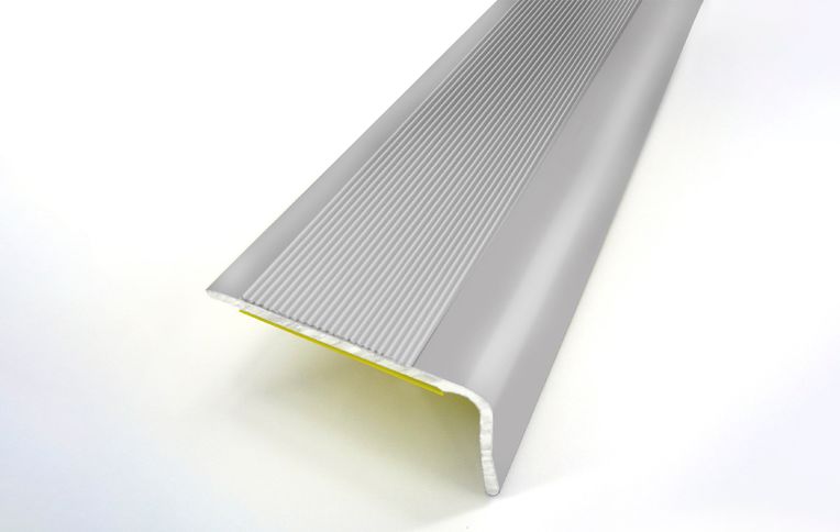 Nez de marche ALU NAT Aluminium fixation adhésive, ALU NAT, l 3.60x L. 110.00 cm