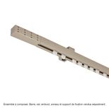 Embout ULTRA, 20x20 mm, Nickel givré