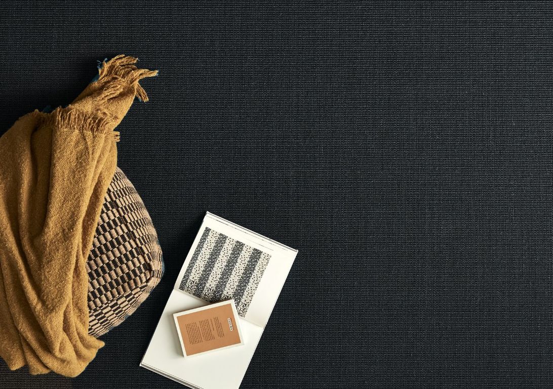 Sisal LIVOS, col NOIR, rouleau 4.00 m