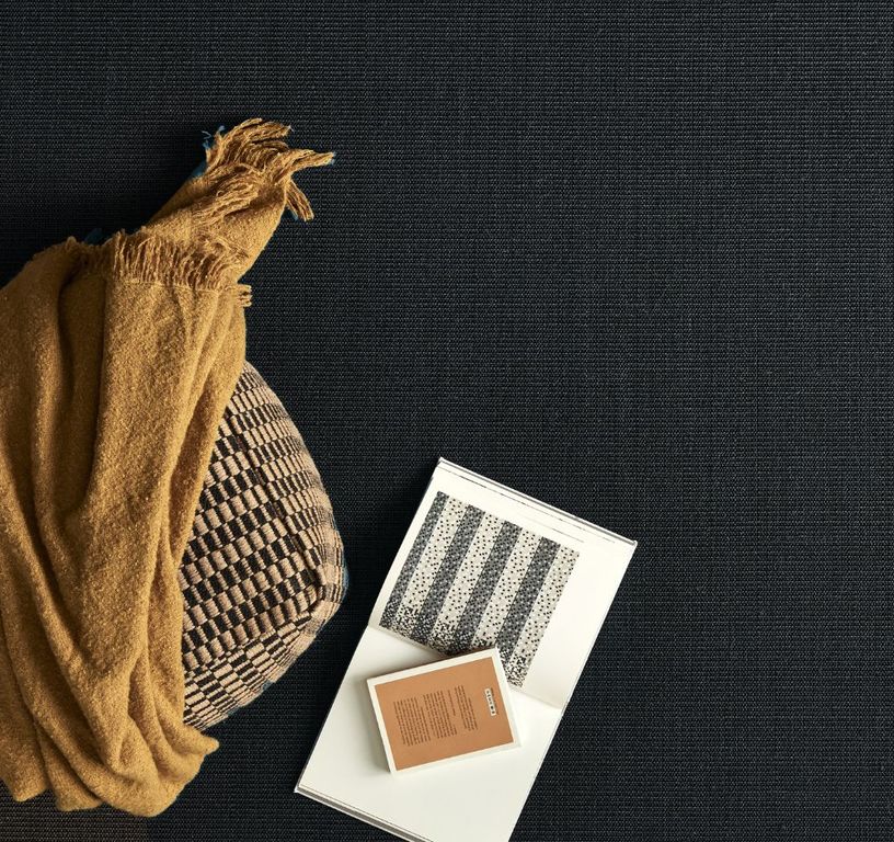 Sisal LIVOS, col NOIR, rouleau 4.00 m