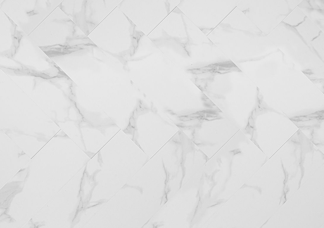 Sol vinyle INVICTUS BATON ROMPU , Marbre blanc, lame 14.50 x 74.30 cm