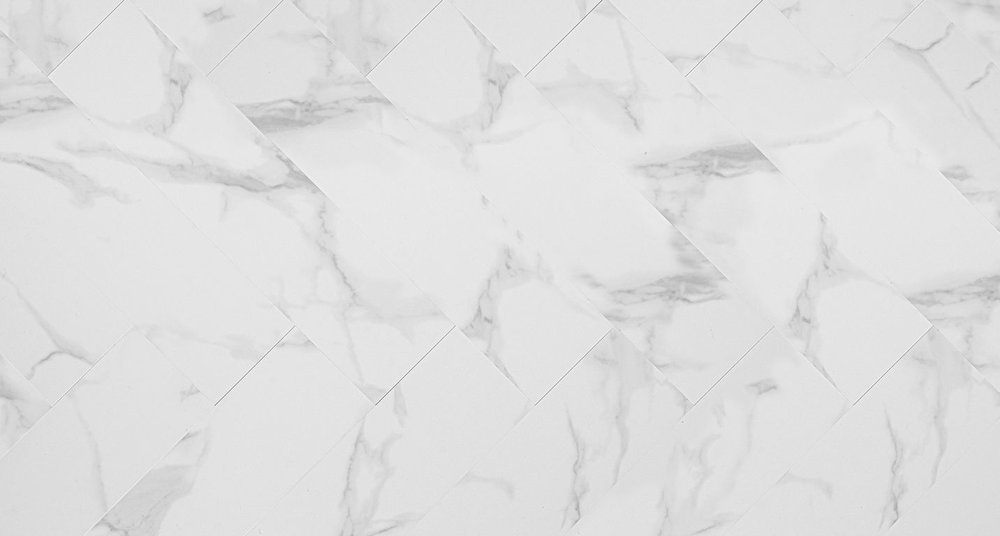 Sol vinyle INVICTUS BATON ROMPU , Marbre blanc, lame 14.50 x 74.30 cm