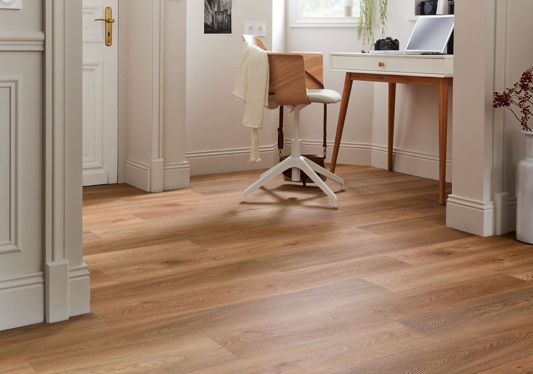 Sol vinyle EASYTREND SUPERMATT LAME Easytrend, Bois chêne doré, lame 18.00 x 122.00 cm