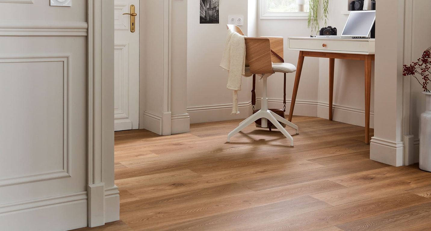 Sol vinyle EASYTREND SUPERMATT LAME Easytrend, Bois chêne doré, lame 18.00 x 122.00 cm