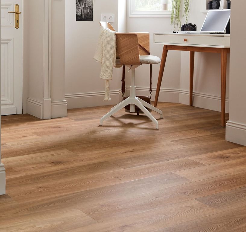 Sol vinyle EASYTREND SUPERMATT LAME Easytrend, Bois chêne doré, lame 18.00 x 122.00 cm