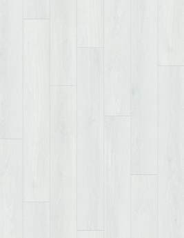Sol vinyle EASYTREND SUPERMATT LAME Easytrend, Bois chêne blanc, lame 18.00 x 122.00 cm