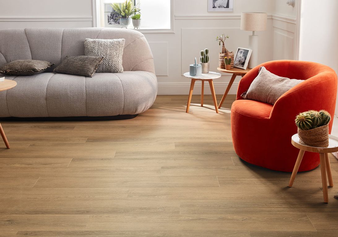 Sol vinyle EASYTREND SUPERMATT LAME Easytrend, Bois chêne nature, lame 18.00 x 122.00 cm