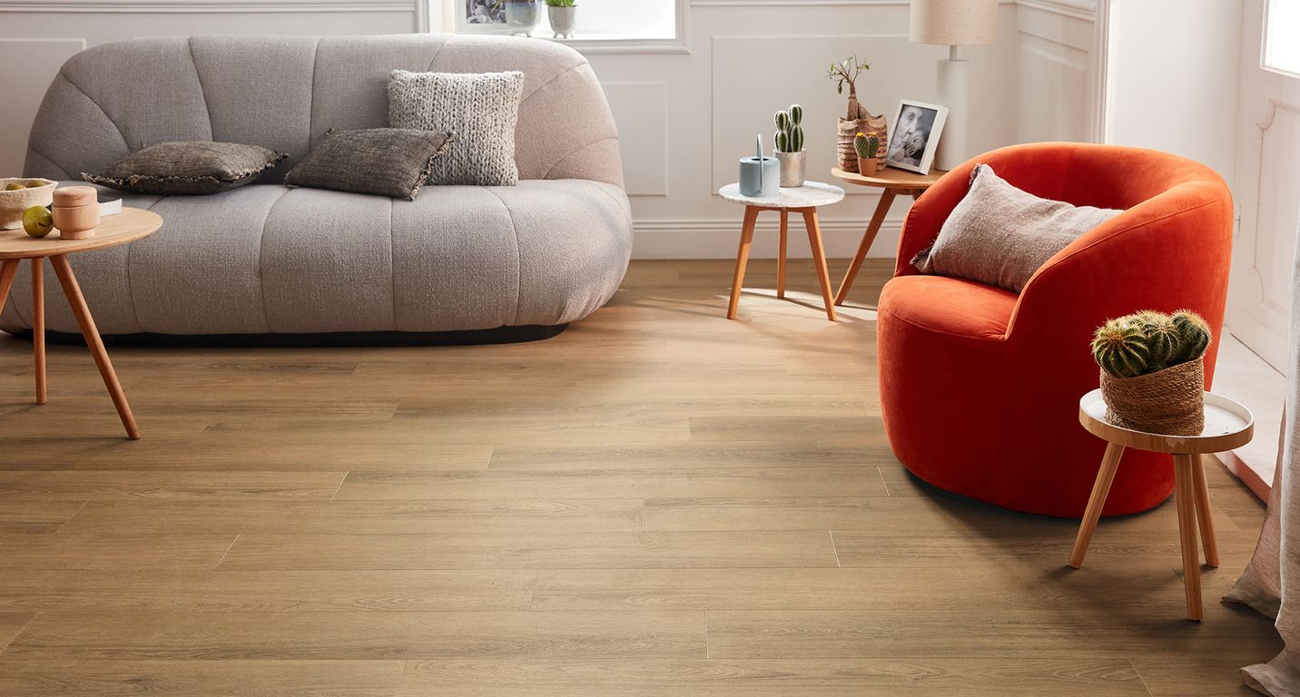 Sol vinyle EASYTREND SUPERMATT LAME Easytrend, Bois chêne nature, lame 18.00 x 122.00 cm