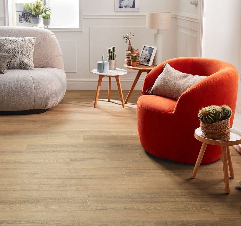 Sol vinyle EASYTREND SUPERMATT LAME Easytrend, Bois chêne nature, lame 18.00 x 122.00 cm