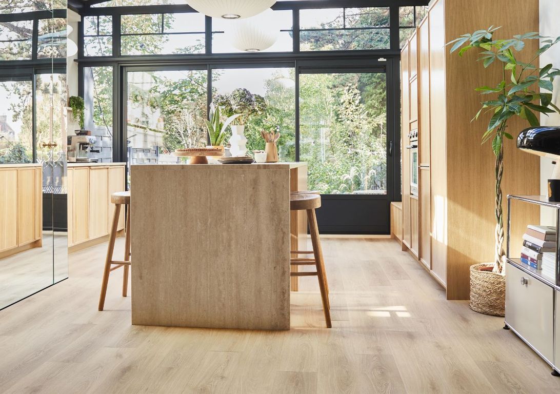 Sol vinyle EASYTREND SUPERMATT LAME Easytrend, Bois chêne nature clair, lame 18.00 x 122.00 cm