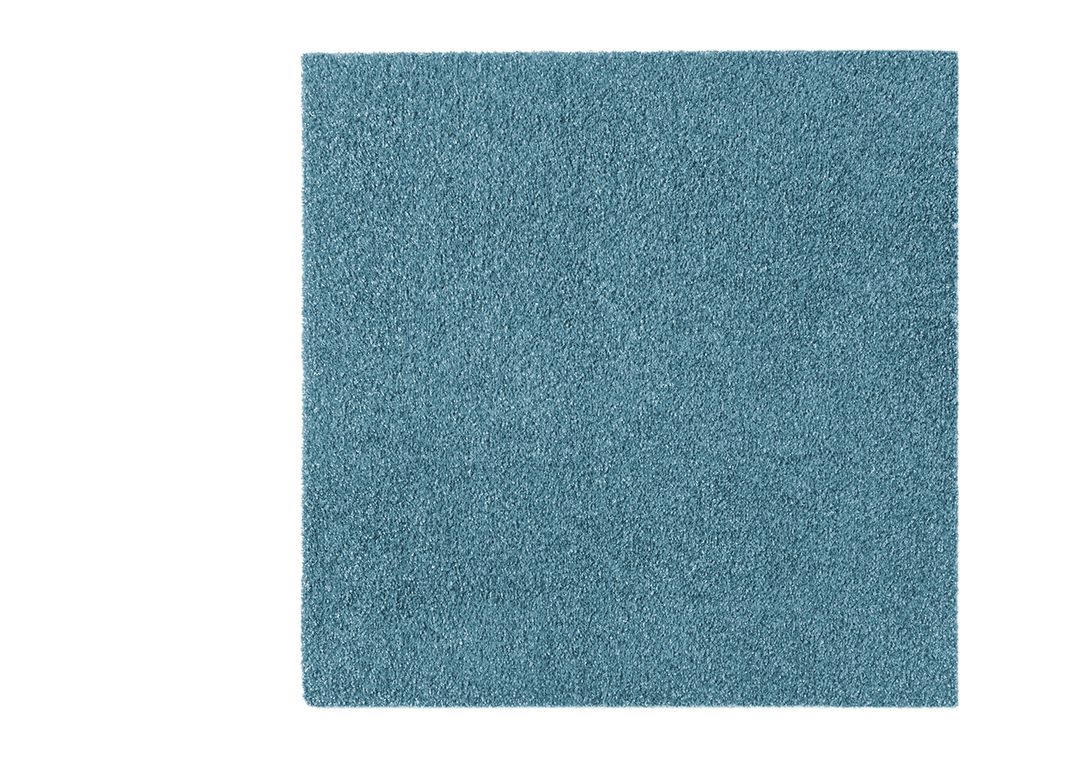 Dalle moquette GRANDIOSE, col turquoise, dim 50.00 x 50.00 cm