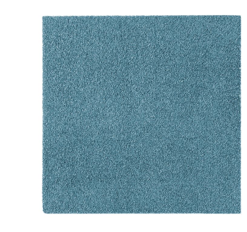Dalle moquette GRANDIOSE, col turquoise, dim 50.00 x 50.00 cm