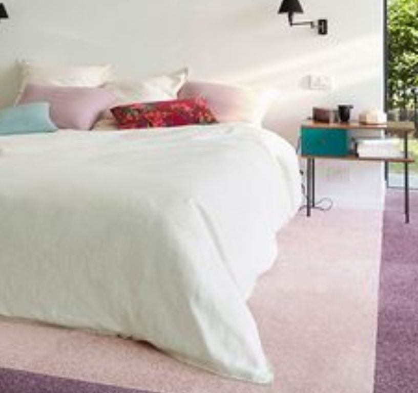 Dalle moquette GRANDIOSE, col bois de rose, dim 50.00 x 50.00 cm