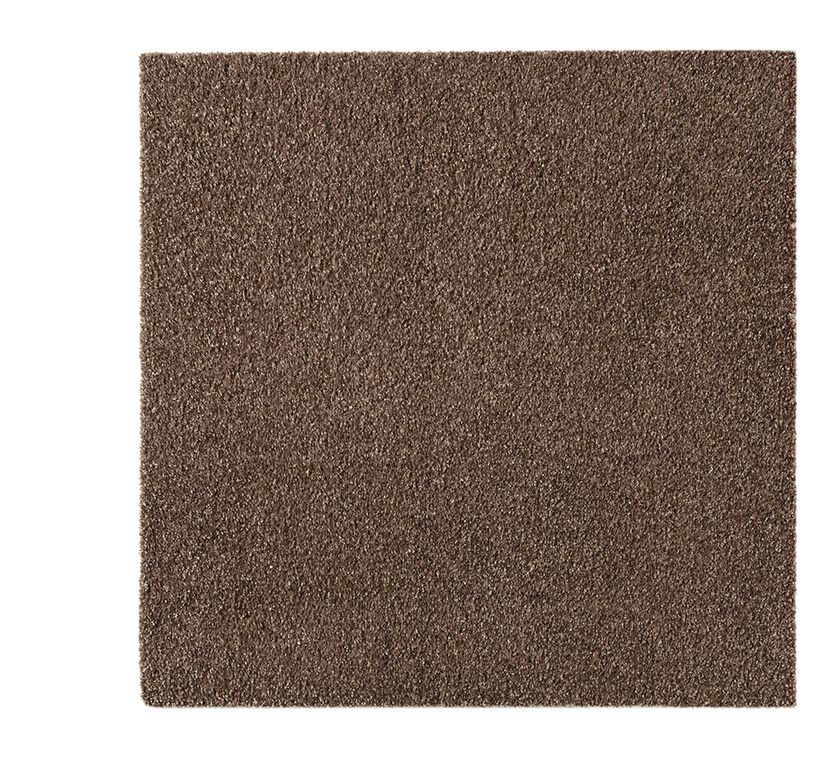 Dalle moquette GRANDIOSE, col chocolat, dim 50.00 x 50.00 cm