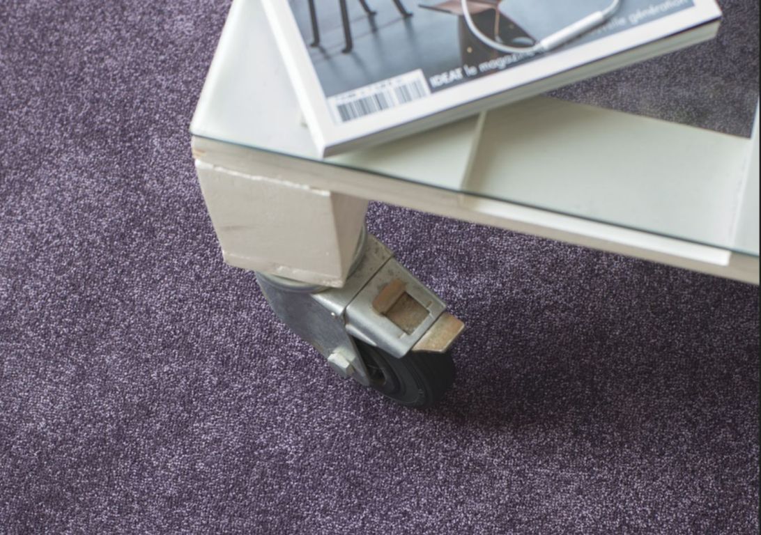 Dalle moquette GRANDIOSE, col violet, dim 50.00 x 50.00 cm