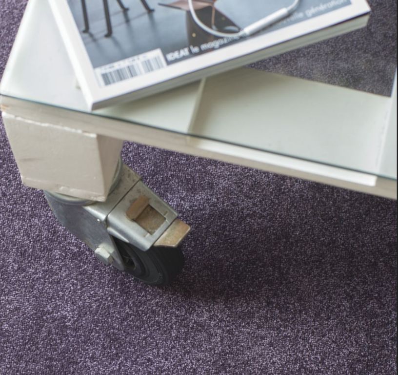 Dalle moquette GRANDIOSE, col violet, dim 50.00 x 50.00 cm