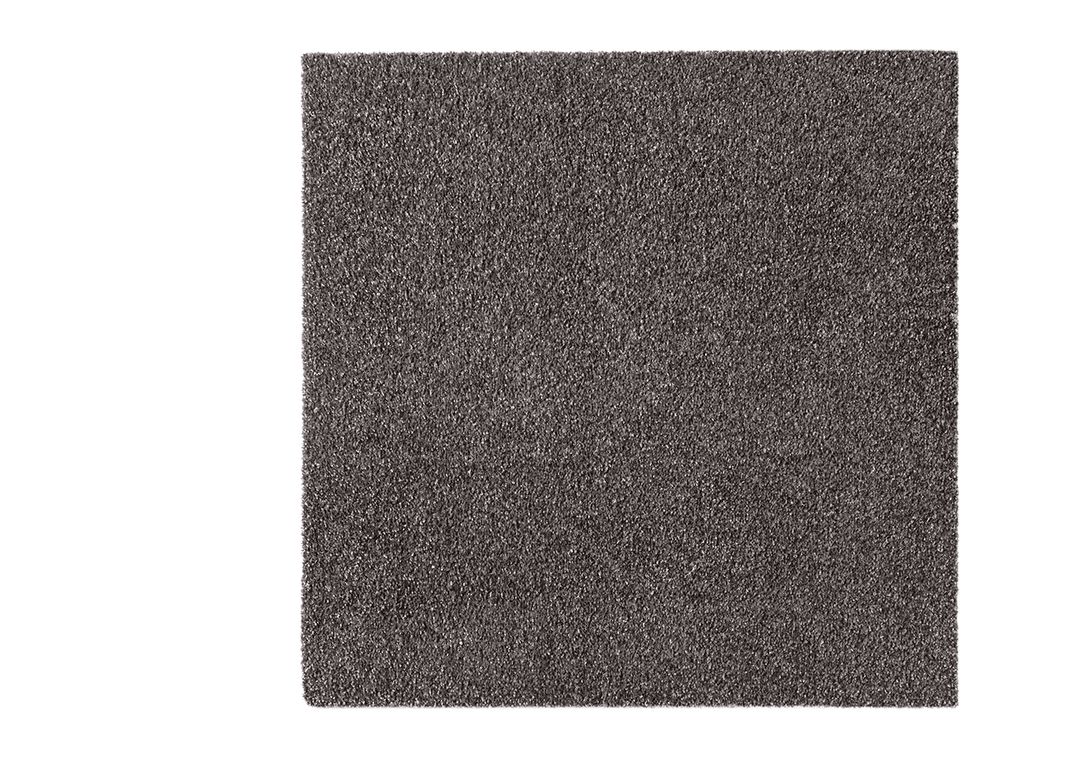 Dalle moquette GRANDIOSE, col gris anthracite, dim 50.00 x 50.00 cm