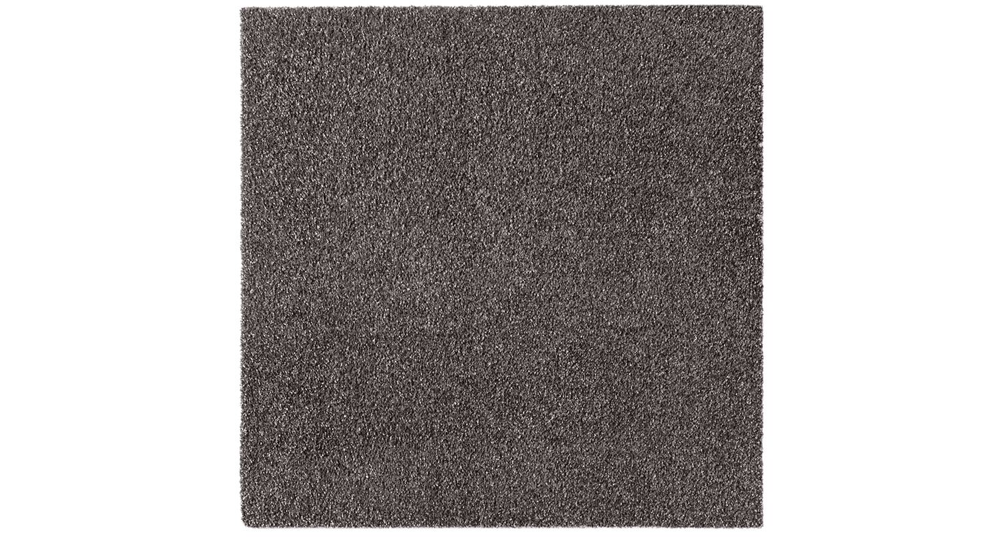 Dalle moquette GRANDIOSE, col gris anthracite, dim 50.00 x 50.00 cm