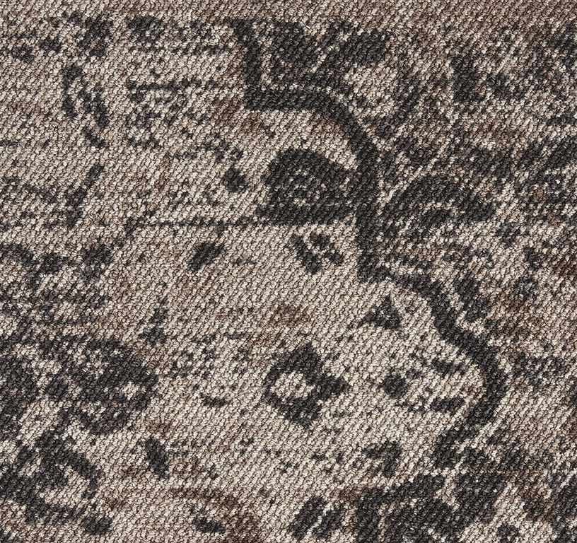 Dalle moquette VINTAGE PATCHWORK, col maron, dim 50.00 x 50.00 cm