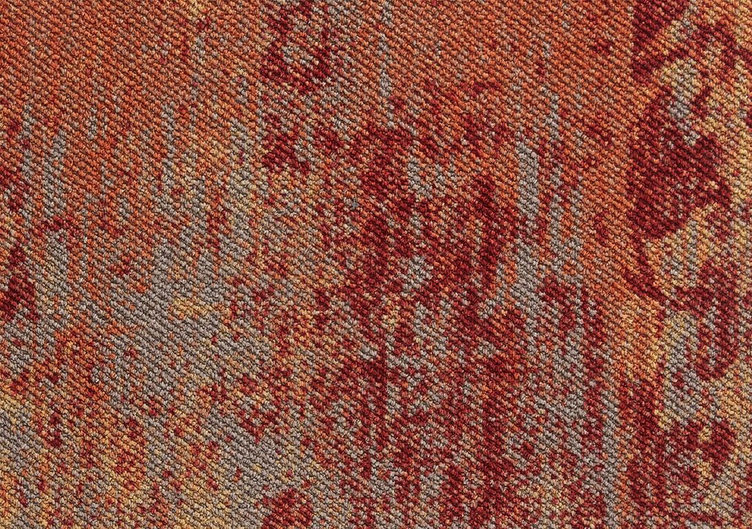Dalle moquette VINTAGE, col orange, dim 50.00 x 50.00 cm