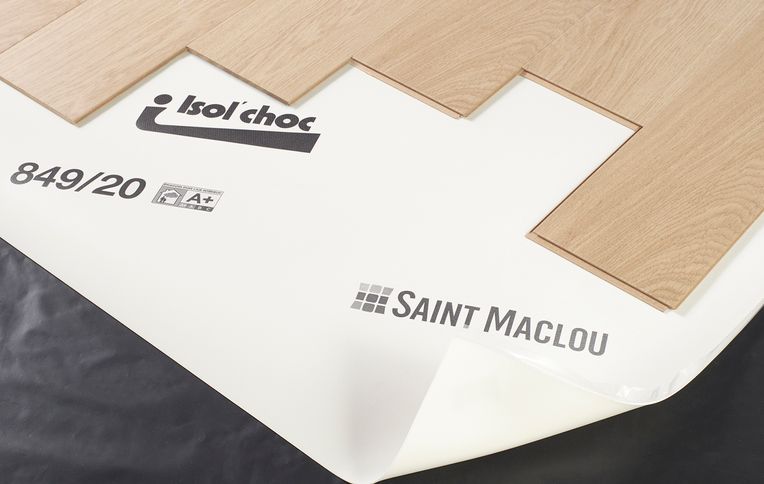 Sous-couche  ISOLCHOC S pour parquet et stratifié, ép.2.00 mm, pièce de 15 m²