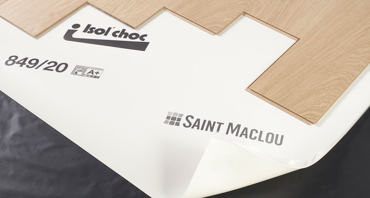 Sous-couche  ISOLCHOC S pour parquet et stratifié, ép.2.00 mm, pièce de 15 m²