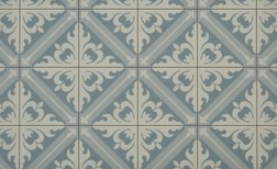 Sol vinyle rouleau EXCLUSIVE 300+G Tarkett, Carreaux ciment istanbul tile blue, rouleau 4.00 m