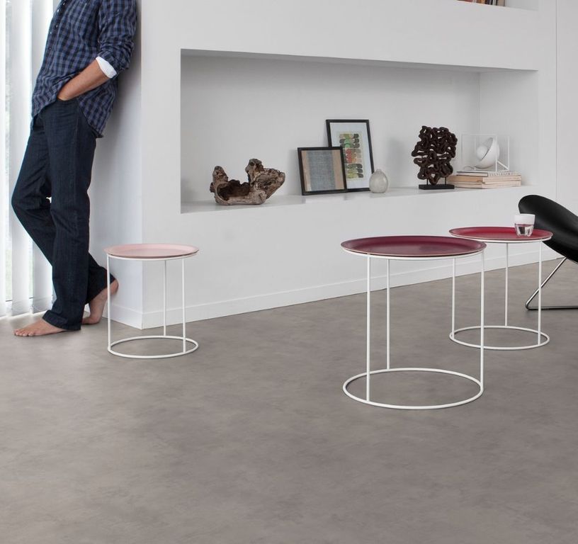 Sol vinyle rouleau TEXLINE 2M Gerflor, Béton gris, rouleau 2.00 m