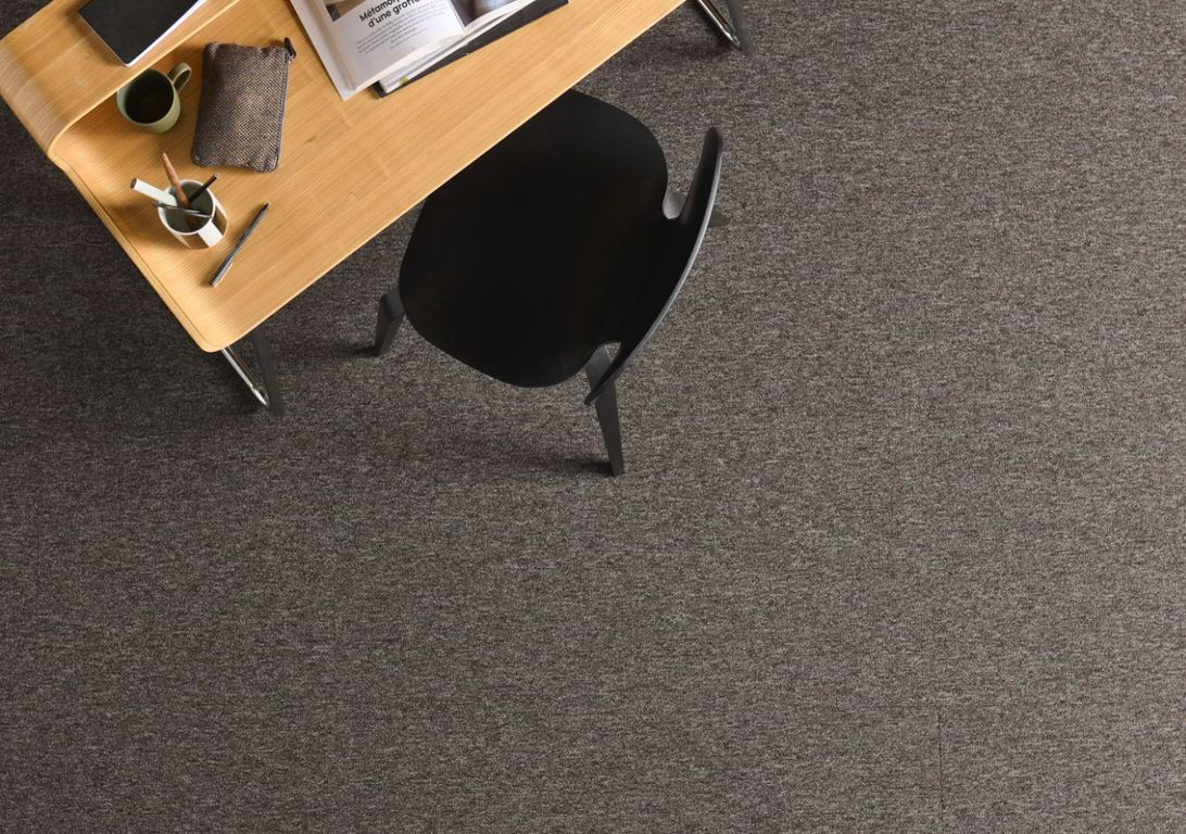 Dalle moquette ALABAMA, col gris nuage, dim 50.00 x 50.00 cm