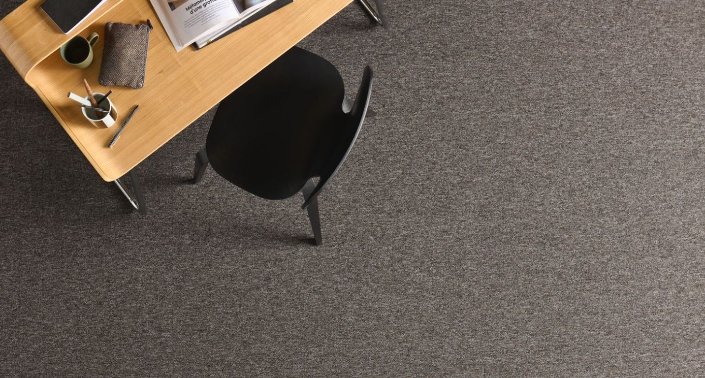 Dalle moquette ALABAMA, col gris nuage, dim 50.00 x 50.00 cm