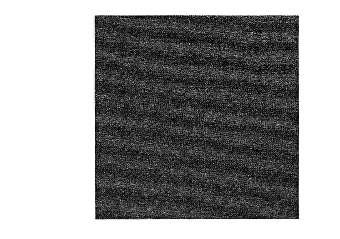 Dalle moquette ALABAMA, col gris anthracite, dim 50.00 x 50.00 cm
