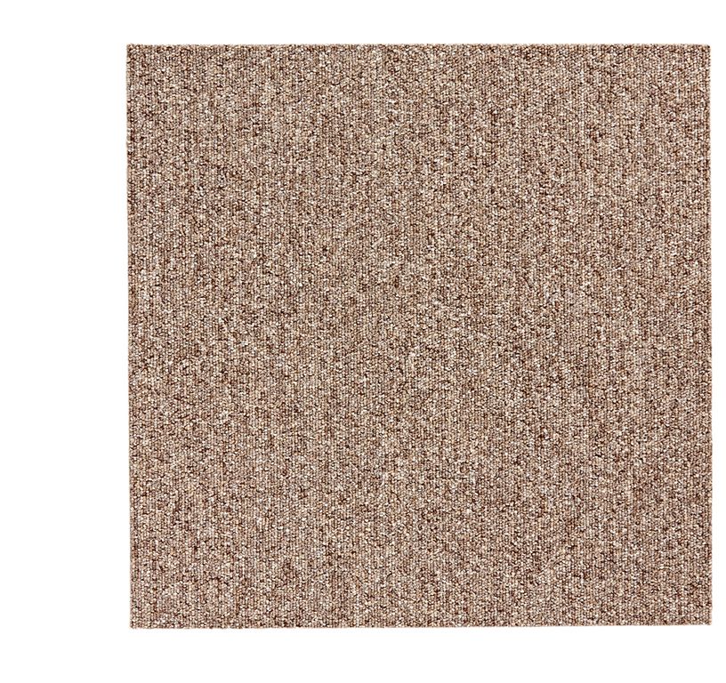 Dalle moquette ARIZONA, col marron glacé, dim 50.00 x 50.00 cm