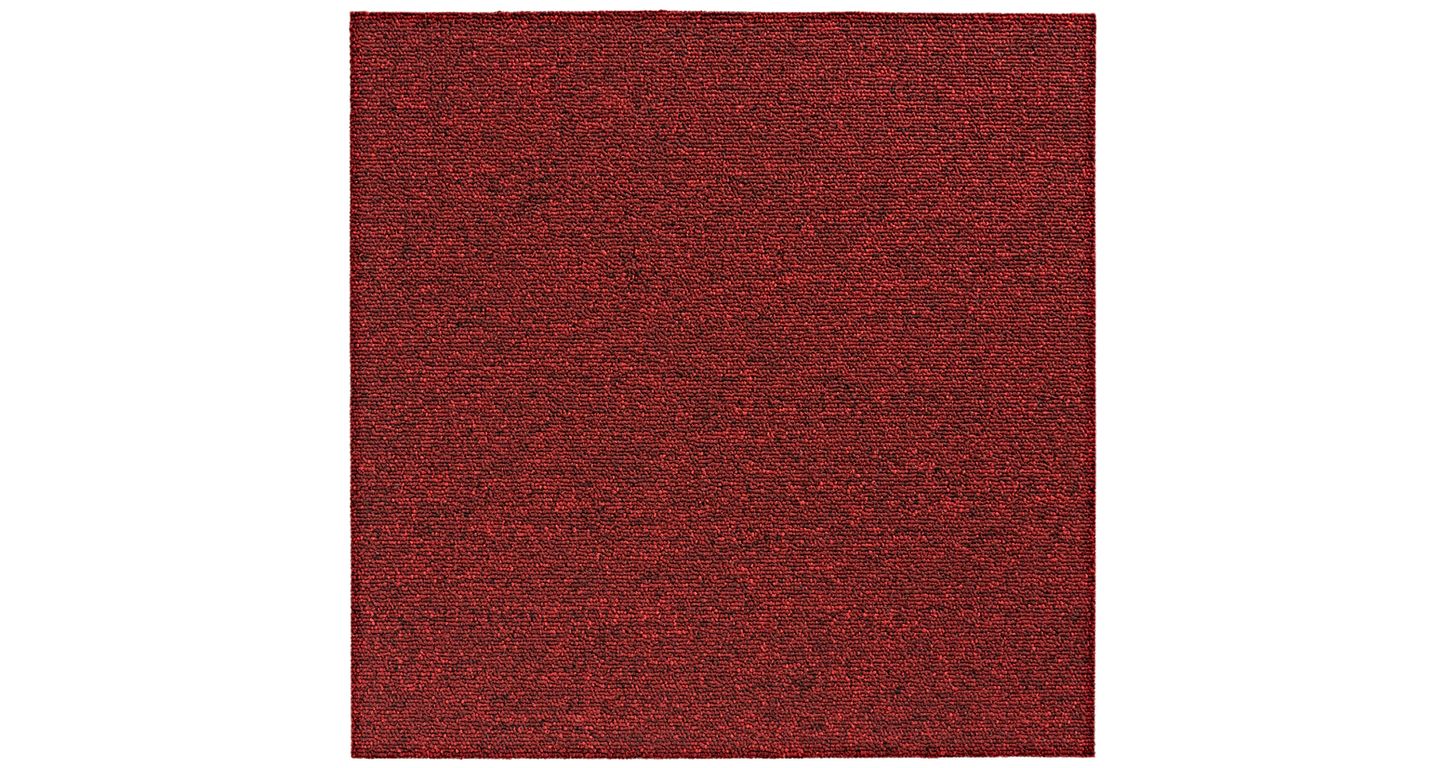 Dalle moquette ARIZONA, col bordeaux, dim 50.00 x 50.00 cm