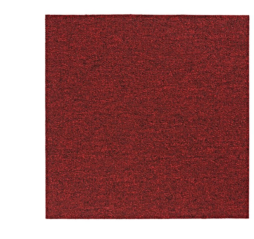 Dalle moquette ARIZONA, col bordeaux, dim 50.00 x 50.00 cm