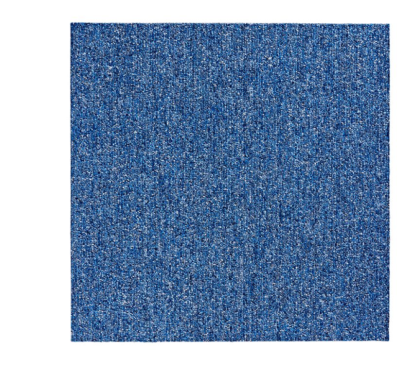 Dalle moquette ARIZONA, col bleu indigo, dim 50.00 x 50.00 cm
