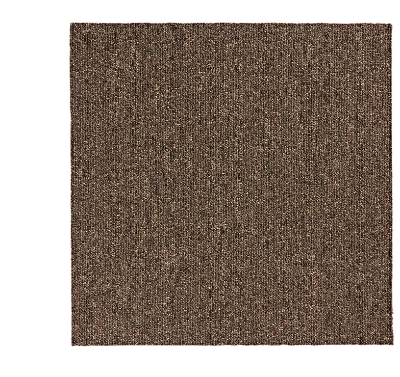 Dalle moquette ARIZONA, col marron, dim 50.00 x 50.00 cm