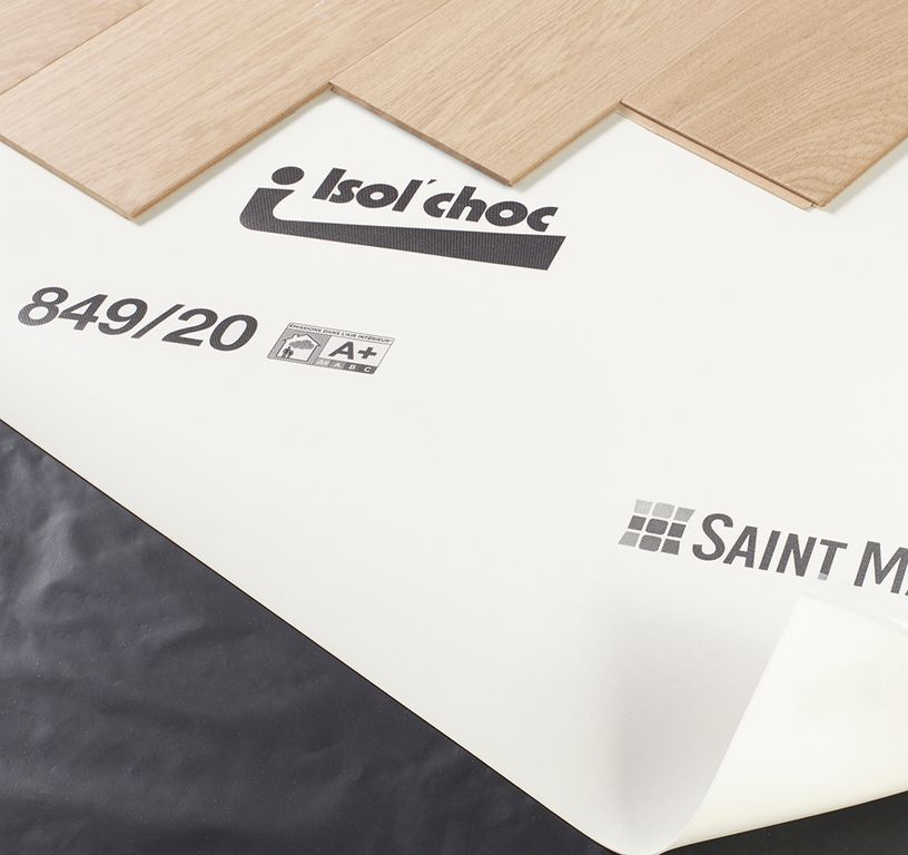 Sous-couche  ISOL CHOC pour parquet et stratifié, ép.2.00 mm, pièce de 120 m²