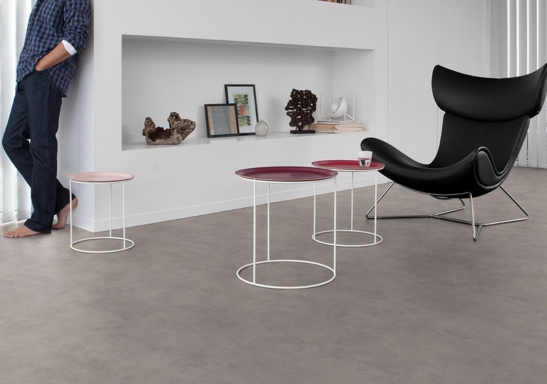 Sol vinyle rouleau TEXLINE 3M Gerflor, Béton gris, rouleau 3.00 m