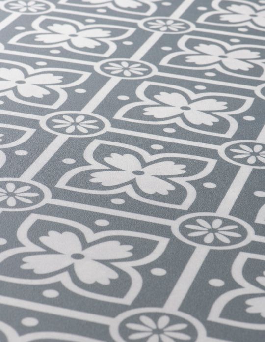 Sol vinyle rouleau TEXLINE 3M Gerflor, Carreaux ciment gris moyen, rouleau 3.00 m