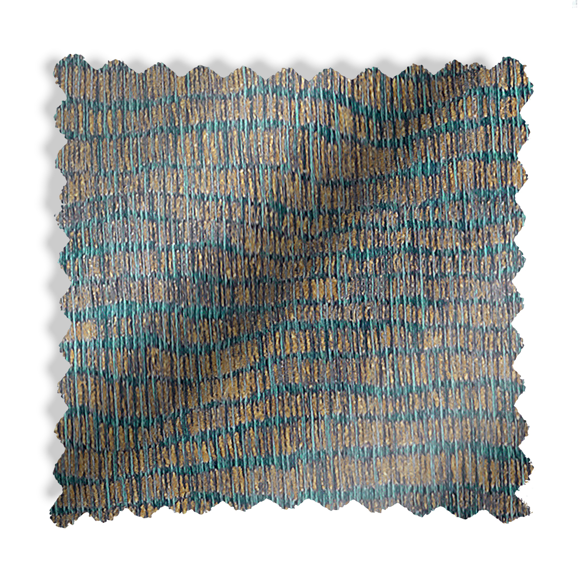 Rideau sur-mesure à partir du tissu SOFT , motif jacquard, graphique, bleu