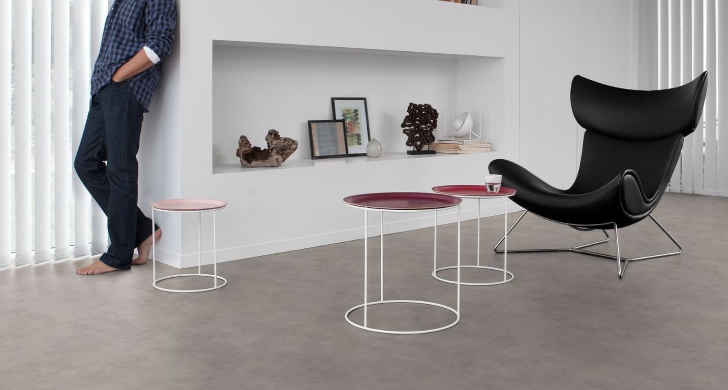 Sol vinyle rouleau TEXLINE Gerflor, Béton gris, rouleau 4.00 m