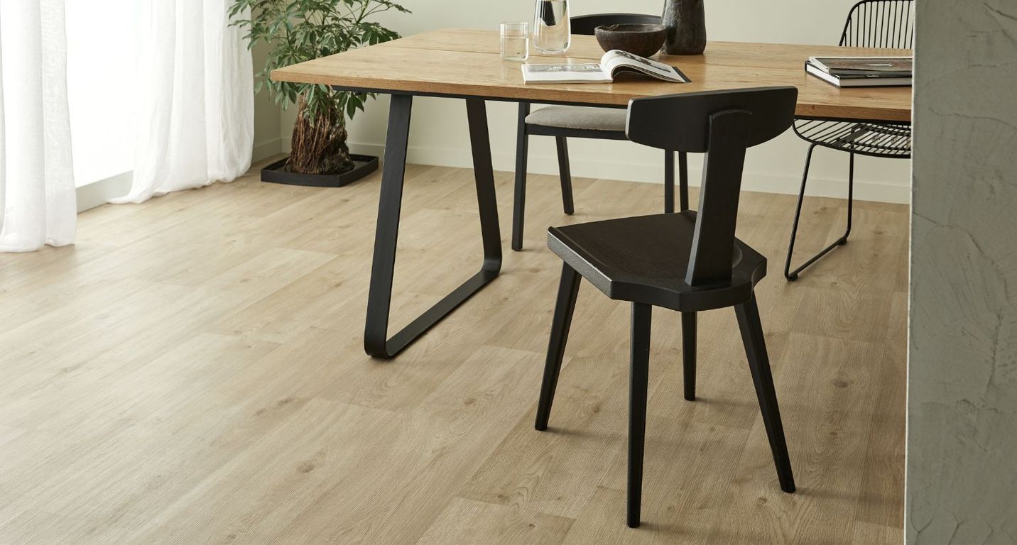 Sol vinyle rouleau BOOSTER Gerflor, Bois naturel clair, rouleau 4.00 m