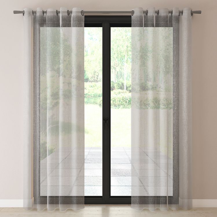 Voilage sur-mesure à partir du voilage LEGERETE, , Uni/faux uni, Blanc