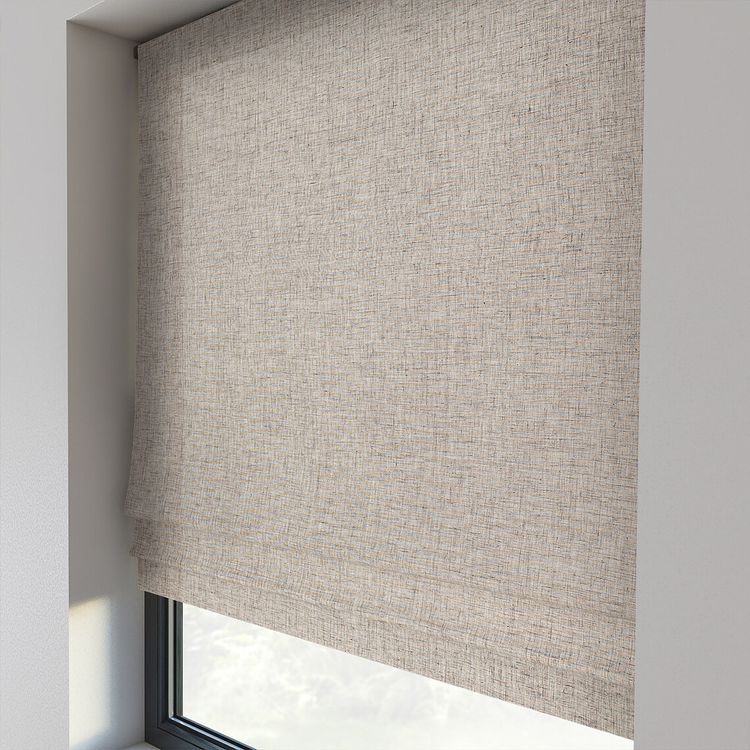 Store bateau sur-mesure à partir du voilage CT170, , Uni/faux uni, taupes