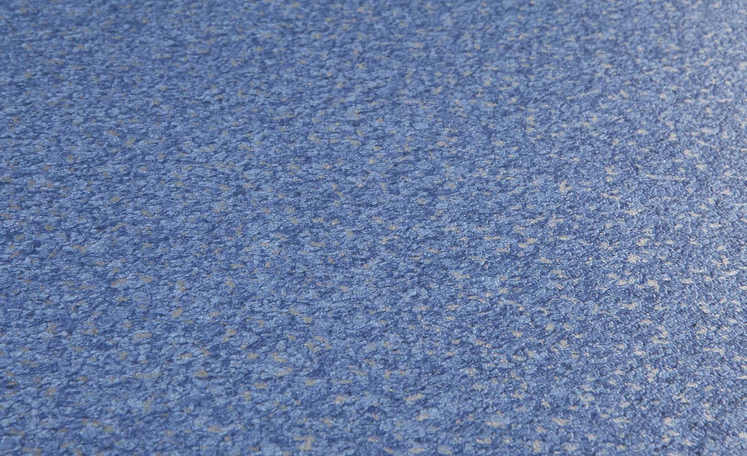 Sol vinyle rouleau PROJECT Tarkett, Uni/faux uni moucheté pailleté bleu, rouleau 4.00 m