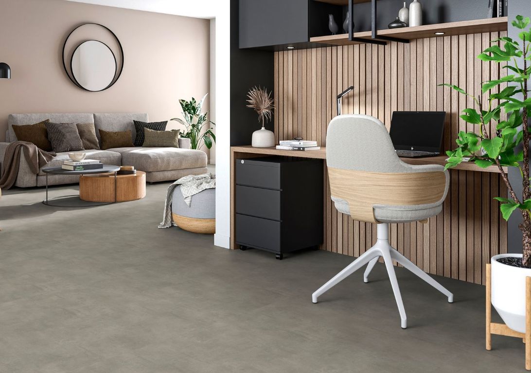 Sol vinyle rouleau PROJECT Tarkett, Béton béton moyen, rouleau 4.00 m