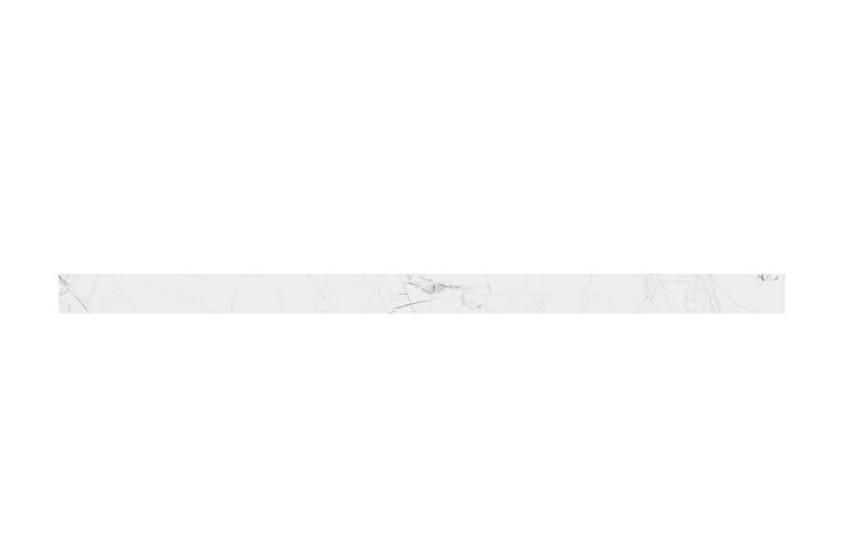Plinthe carrelage CALISSIO PLINTHE BLANC MAT, aspect marbre 7x60cm, h 7.00 x L 60.00 cm